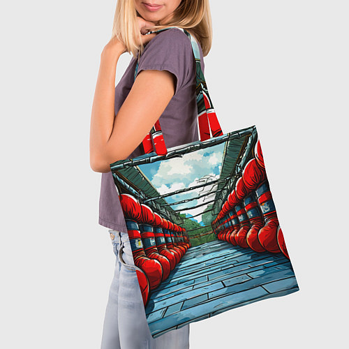 Сумка-шоппер Зал Муай Тай / 3D-принт – фото 3