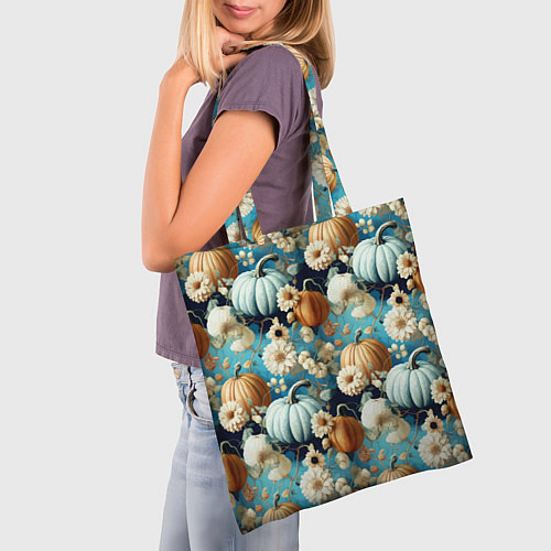 Сумка-шоппер Маленькие тыковки / 3D-принт – фото 3