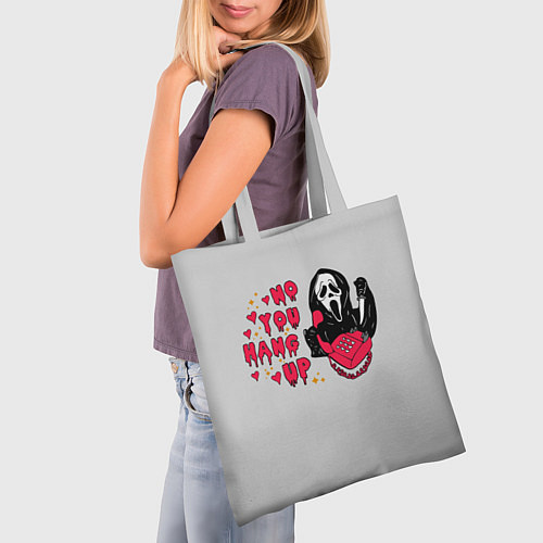 Сумка-шоппер Крик призрачный разговор / 3D-принт – фото 3