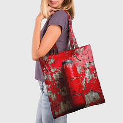 Сумка-шопер Красная боксерская груша, цвет: 3D-принт — фото 2