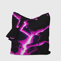 Сумка-шопер Color pink black, цвет: 3D-принт