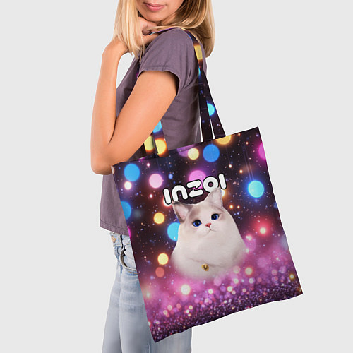 Сумка-шоппер Inzoi кошечка и логотип / 3D-принт – фото 3