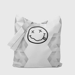 Сумка-шопер Nirvana white poly, цвет: 3D-принт
