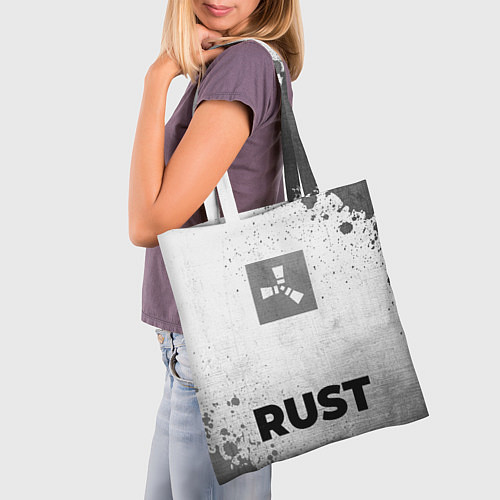 Сумка-шоппер Rust - white gradient по-центру / 3D-принт – фото 3