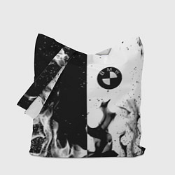 Сумка-шопер BMW black fire, цвет: 3D-принт