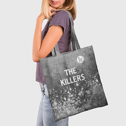 Сумка-шопер The Killers - grey gradient посередине, цвет: 3D-принт — фото 2