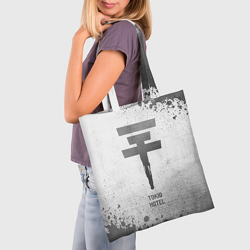 Сумка-шоппер Tokio Hotel - white gradient / 3D-принт – фото 3