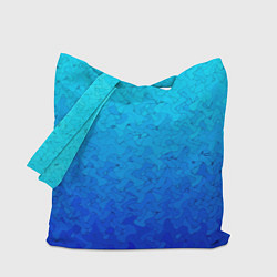 Сумка-шопер Голубой в синеву с узором, цвет: 3D-принт