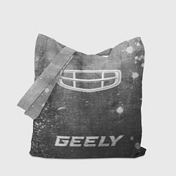Сумка-шопер Geely - grey gradient по-центру, цвет: 3D-принт