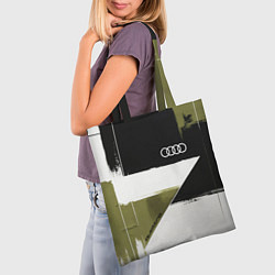 Сумка-шопер Ауди логотип, цвет: 3D-принт — фото 2