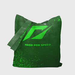 Сумка-шоппер Need for Speed - green gradient