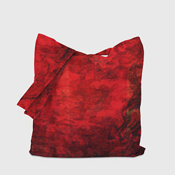 Сумка-шопер Абстракция - red shabby wall, цвет: 3D-принт