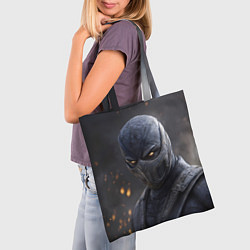 Сумка-шопер Noob Saibot Mortal Kombat, цвет: 3D-принт — фото 2
