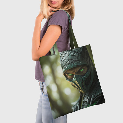 Сумка-шоппер Мортал комбат Рептилия / 3D-принт – фото 3