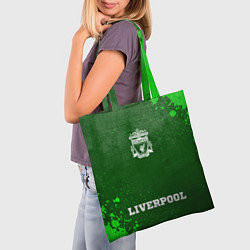 Сумка-шопер Liverpool - green gradient по-центру, цвет: 3D-принт — фото 2