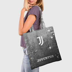 Сумка-шопер Juventus - grey gradient по-центру, цвет: 3D-принт — фото 2