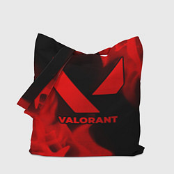 Сумка-шоппер Valorant - red gradient