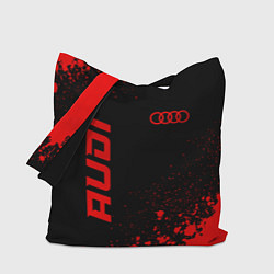 Сумка-шопер Audi - red gradient вертикально, цвет: 3D-принт