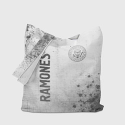 Сумка-шопер Ramones - white gradient вертикально, цвет: 3D-принт