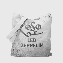 Сумка-шопер Led Zeppelin - white gradient, цвет: 3D-принт