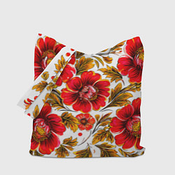 Сумка-шопер Русская традиционная живопись, цвет: 3D-принт