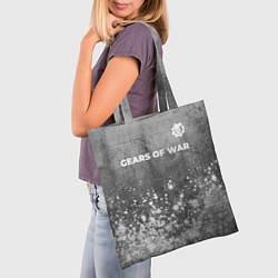 Сумка-шопер Gears of War - grey gradient посередине, цвет: 3D-принт — фото 2