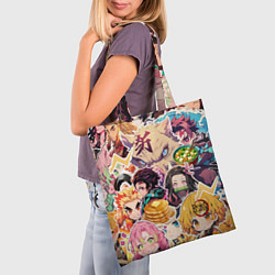 Сумка-шопер Demon Slayer Blade Favorite Food, цвет: 3D-принт — фото 2