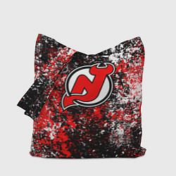 Сумка-шопер New Jersey Devils NHL black, цвет: 3D-принт
