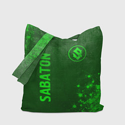 Сумка-шопер Sabaton - green gradient вертикально, цвет: 3D-принт
