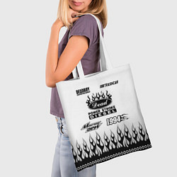 Сумка-шопер Dead white - Bones, цвет: 3D-принт — фото 2