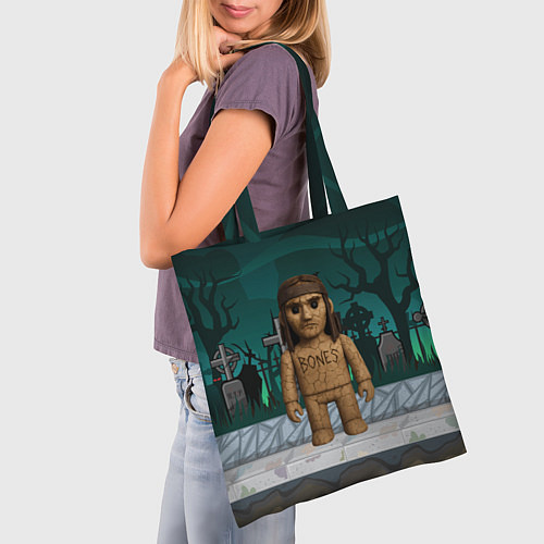 Сумка-шоппер Bones в стиле куклы Вуды / 3D-принт – фото 3