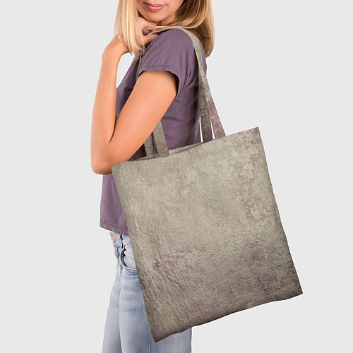 Сумка-шоппер Абстракция - grey pink wall / 3D-принт – фото 3