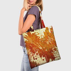 Сумка-шопер Абстракция - sunspot, цвет: 3D-принт — фото 2