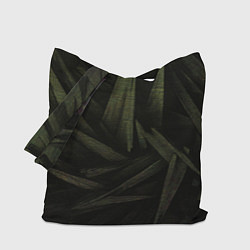Сумка-шопер Абстракция - green triangles, цвет: 3D-принт