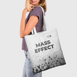 Сумка-шопер Mass Effect - white gradient посередине, цвет: 3D-принт — фото 2