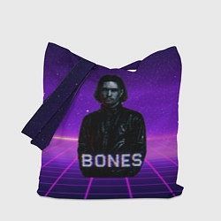 Сумка-шопер Bones retrowave, цвет: 3D-принт