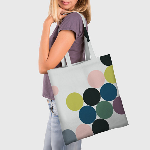 Сумка-шоппер Кластер чил - абстракция / 3D-принт – фото 3