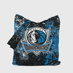 Сумка-шопер Даллас Маверикс - цветовой хаос, цвет: 3D-принт