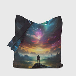 Сумка-шоппер Shocking the cosmos