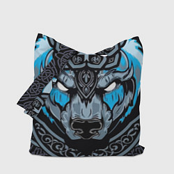 Сумка-шопер Медведь воин в кельтском стиле, цвет: 3D-принт
