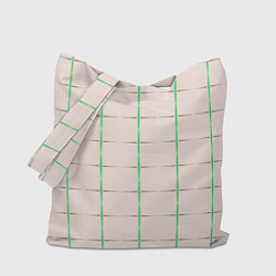 Сумка-шопер Color white stripes, цвет: 3D-принт