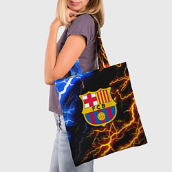 Сумка-шопер Барселона неоновый шторм, цвет: 3D-принт — фото 2