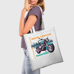 Сумка-шопер Легендарный мотоцикл, цвет: 3D-принт — фото 2