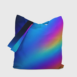 Сумка-шопер Разноцветный плавный градиент текстура, цвет: 3D-принт