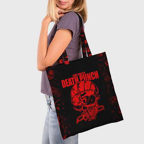 Сумка-шоппер Five Finger Death Punc / 3D-принт – фото 3