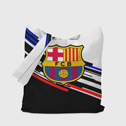 Сумка-шоппер Barcelona полосы текстура спорт