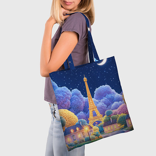 Сумка-шоппер Eiffel tower / 3D-принт – фото 3