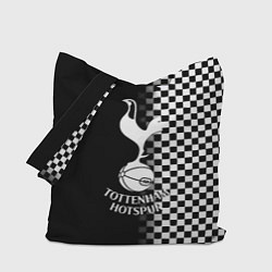 Сумка-шопер Тоттенхэм клетка шахматная, цвет: 3D-принт