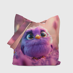 Сумка-шопер Фиолетовая птичка, цвет: 3D-принт