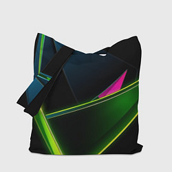 Сумка-шопер Неоновое освещение, цвет: 3D-принт